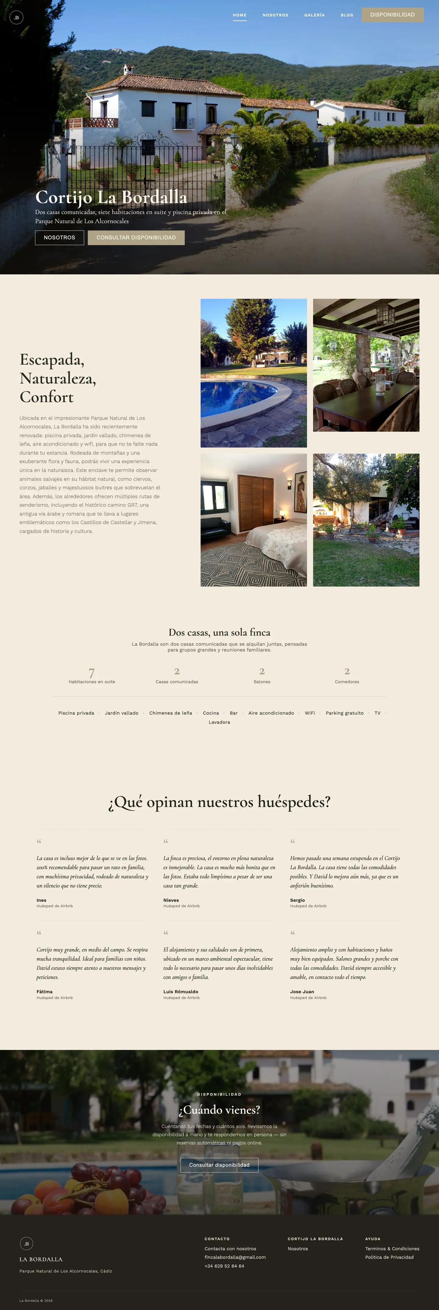 Cortijo La Bordalla, Rural Accommodation & Countryside Experience